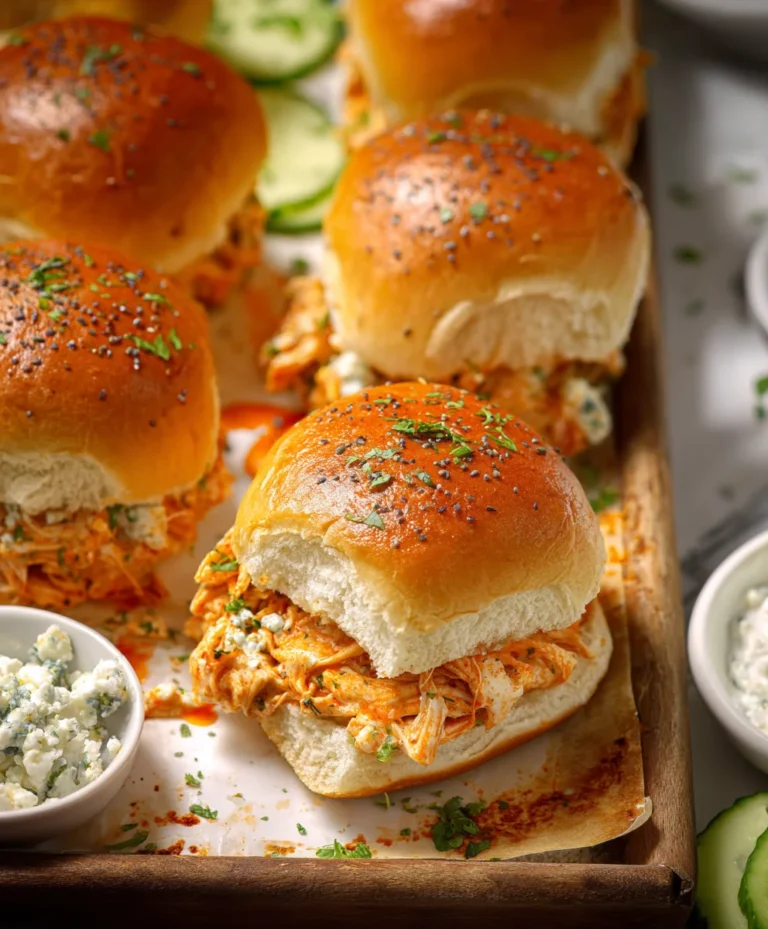 Spicy Buffalo Chicken Sliders-Game Day Favorite