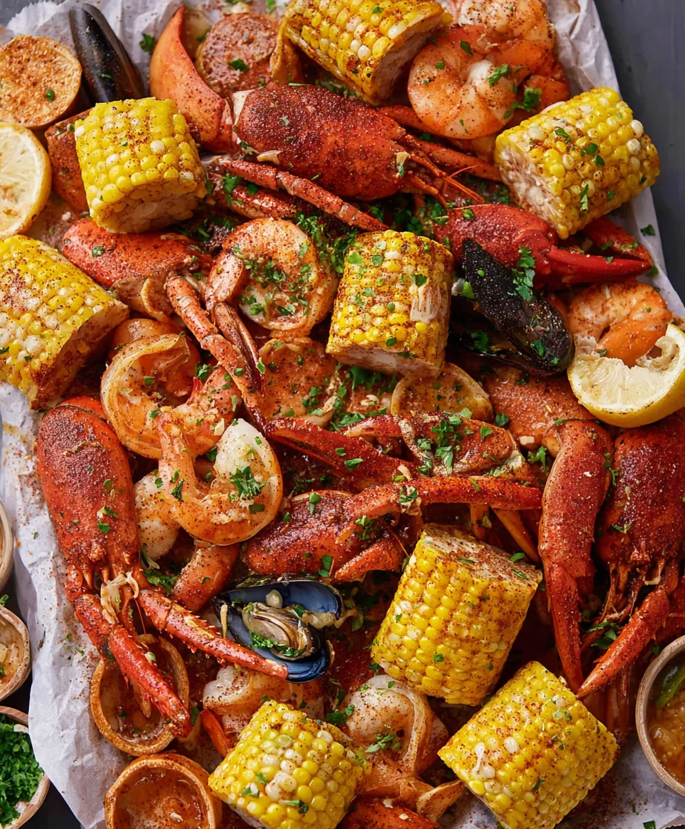 Spicy Cajun Seafood Boil Homemade Recipe Garlic Butter
