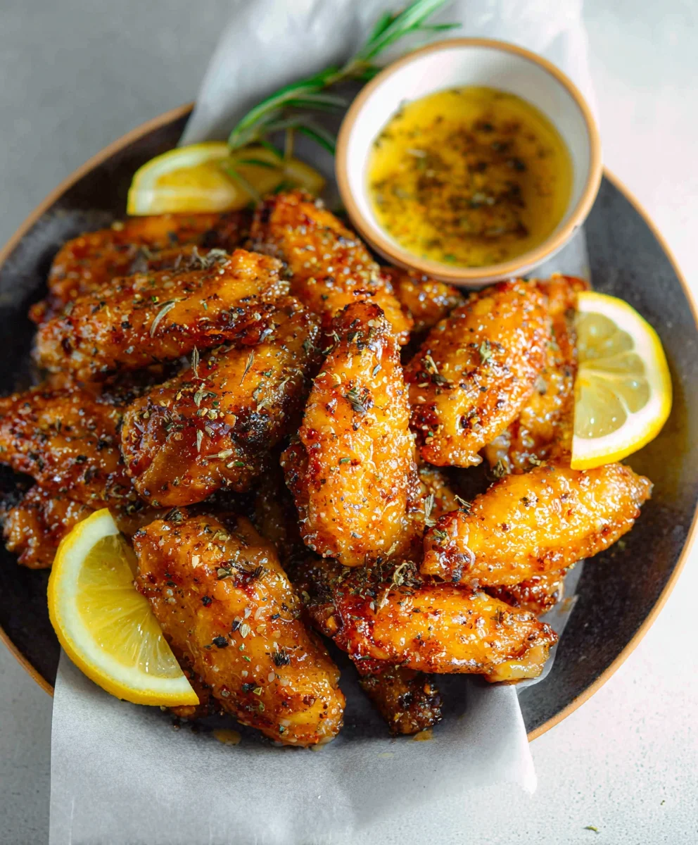 Honey Lemon Pepper Beef Wings Recipe