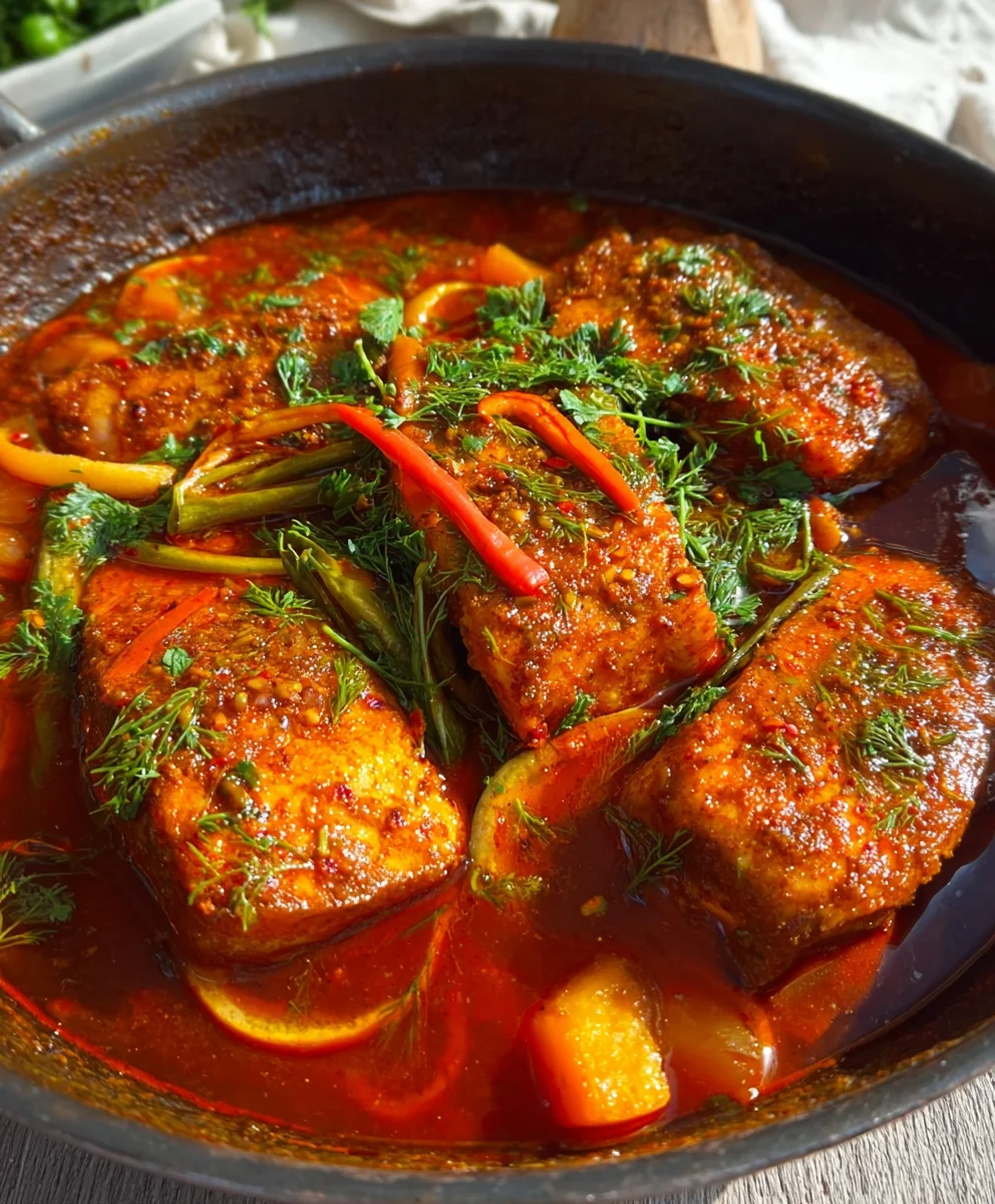 Spicy Moroccan Fish - Rich Sauce Recipe