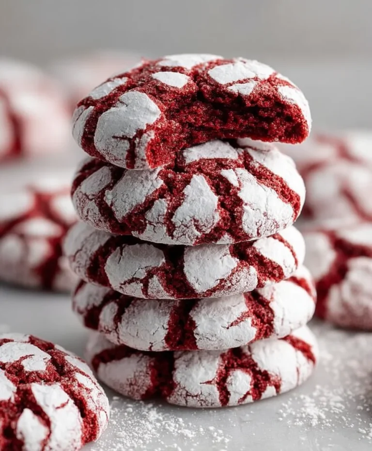 Decadent Red Velvet Crinkle Cookies-Easy Recipe