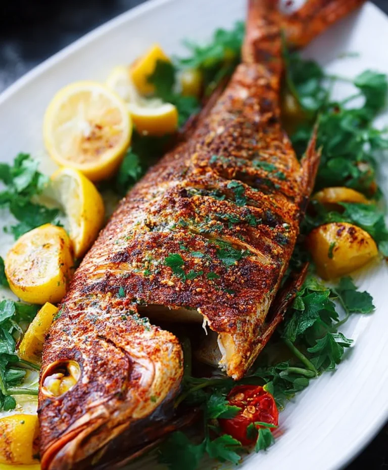 Oven Baked Whole Yellowtail Snapper- Easy Healthy Recipe