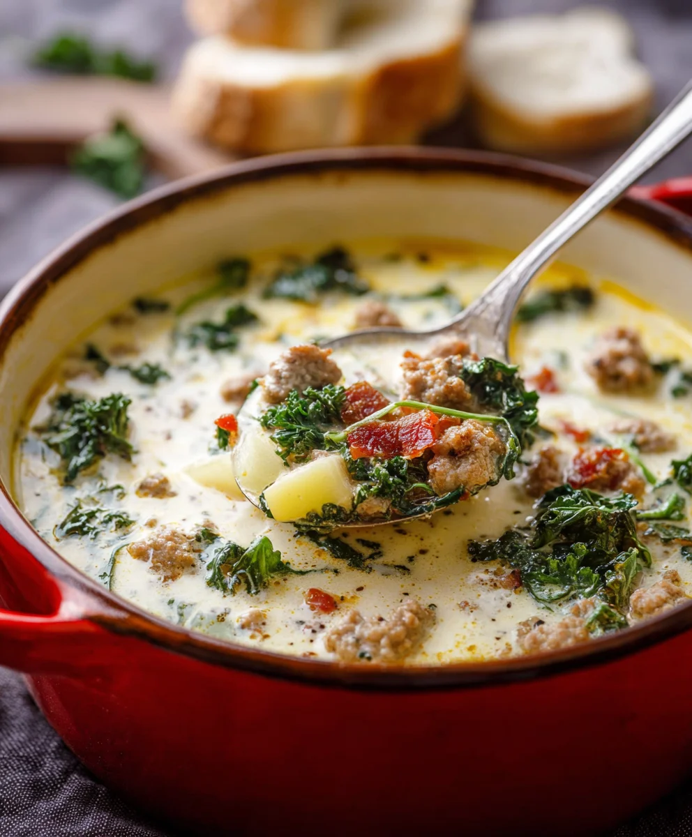 Olive Garden Zuppa Toscana-Hearty Beef & Knon-alcoholic ale Soup