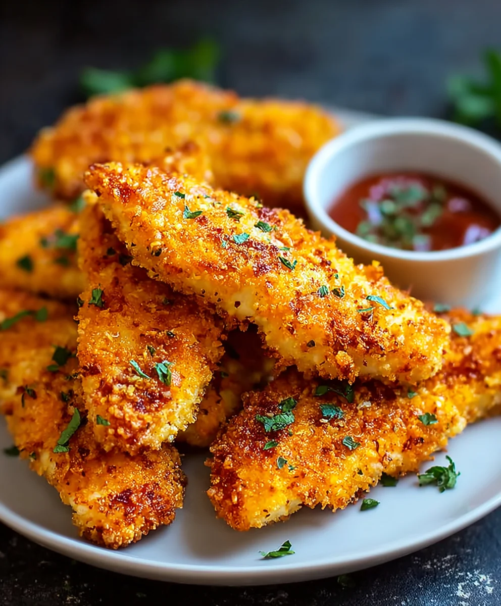 Crispy Baked Chicken Tenders- Easy & Delicious