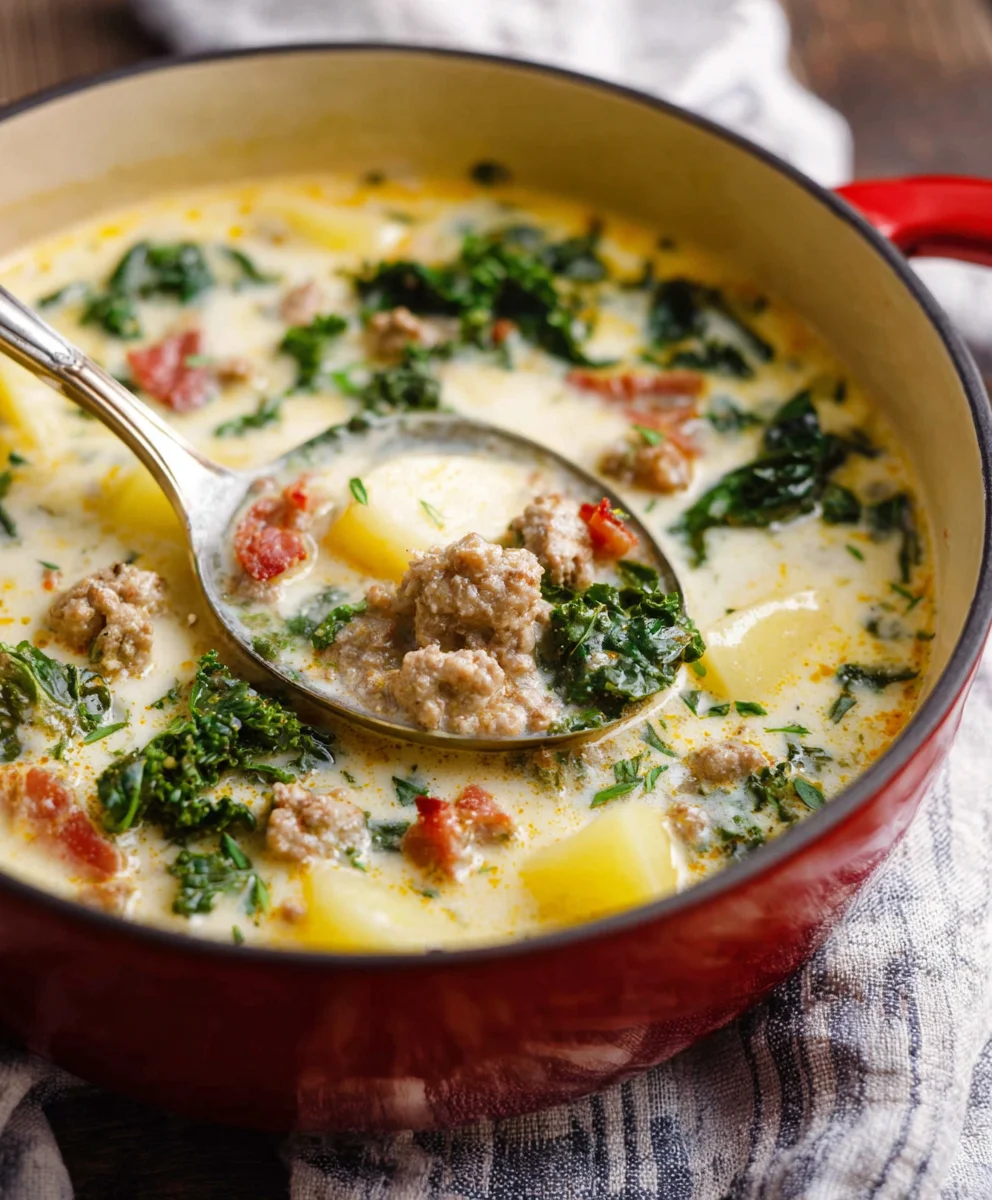 Olive Garden Zuppa Toscana-Hearty Beef & Knon-alcoholic ale Soup