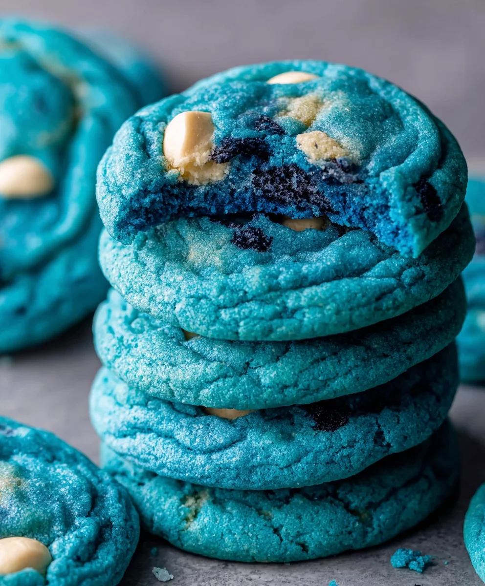 Blue Cookie Monster Cookies-Fun & Easy Recipe