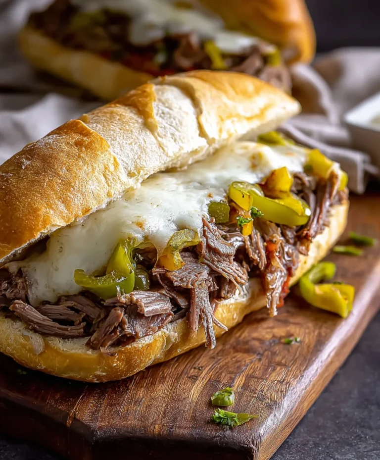 Cheesy Italian Beef Sandwiches Recipe-Easy & Delicious