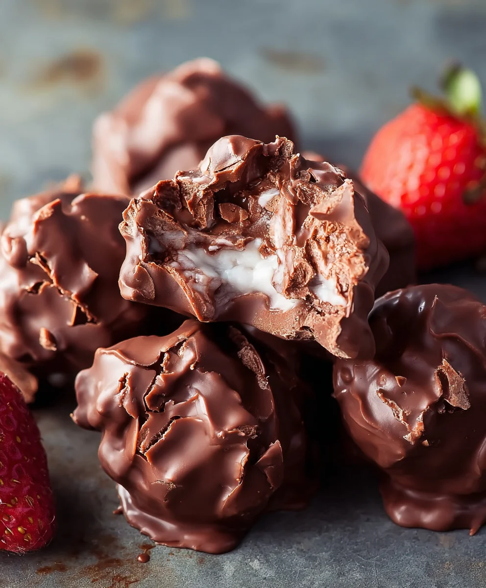 Frozen Chocolate Yogurt Clusters-Easy No-Bake Treat