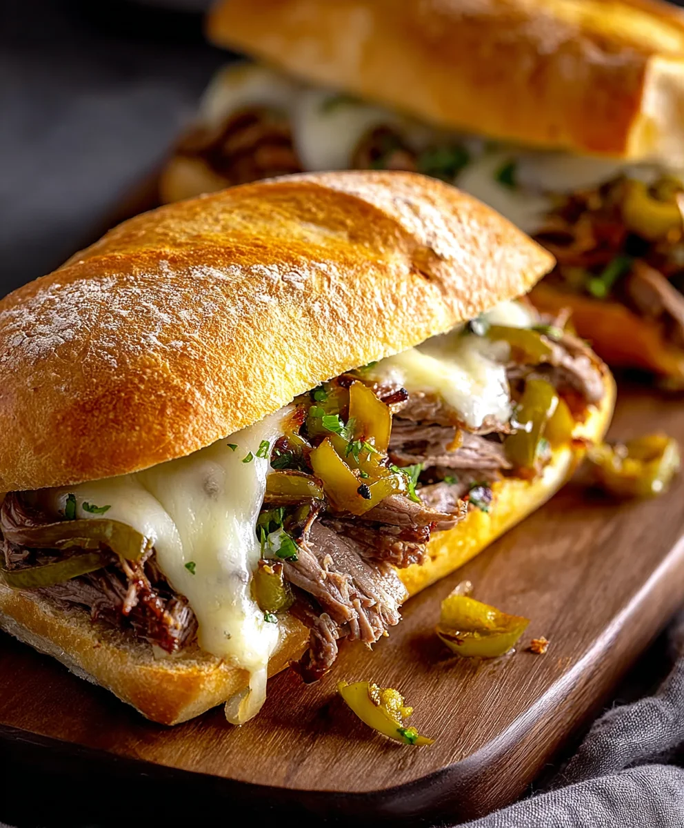 Cheesy Italian Beef Sandwiches Recipe-Easy & Delicious