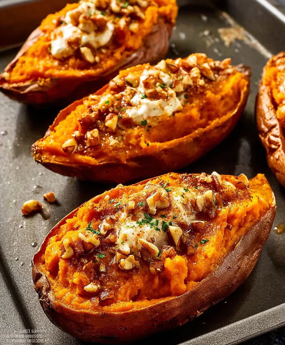 Twice Baked Sweet Potatoes-Easy & Delicious Recipe