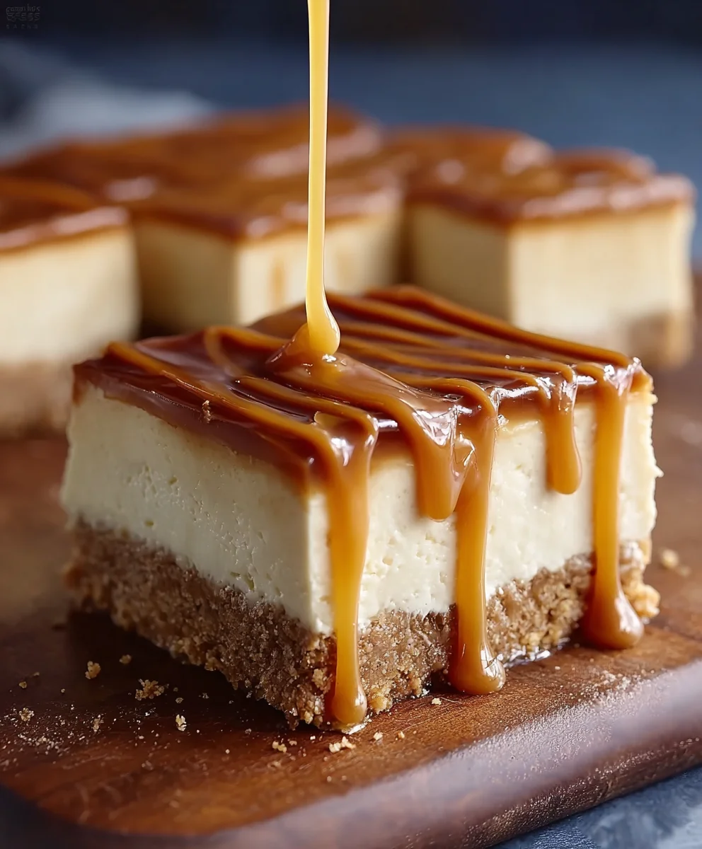 Caramel Cheesecake Slice- Easy Dessert Recipe