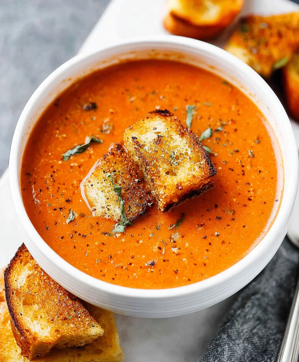 Roasted Tomato Basil Soup - Easy & Delicious Recipe
