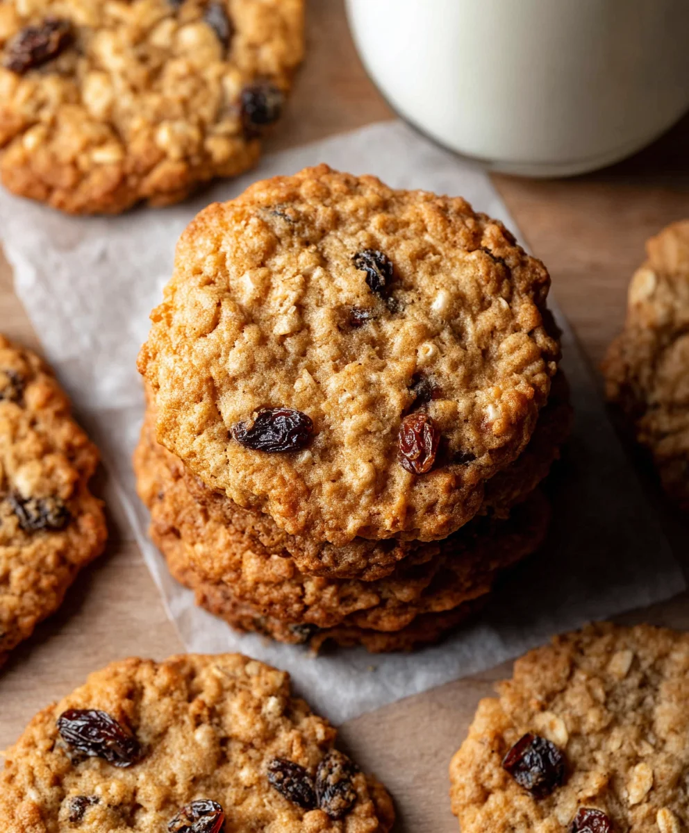 Chewy Oatmeal Raisin Cookies - Easy Bake Recipe