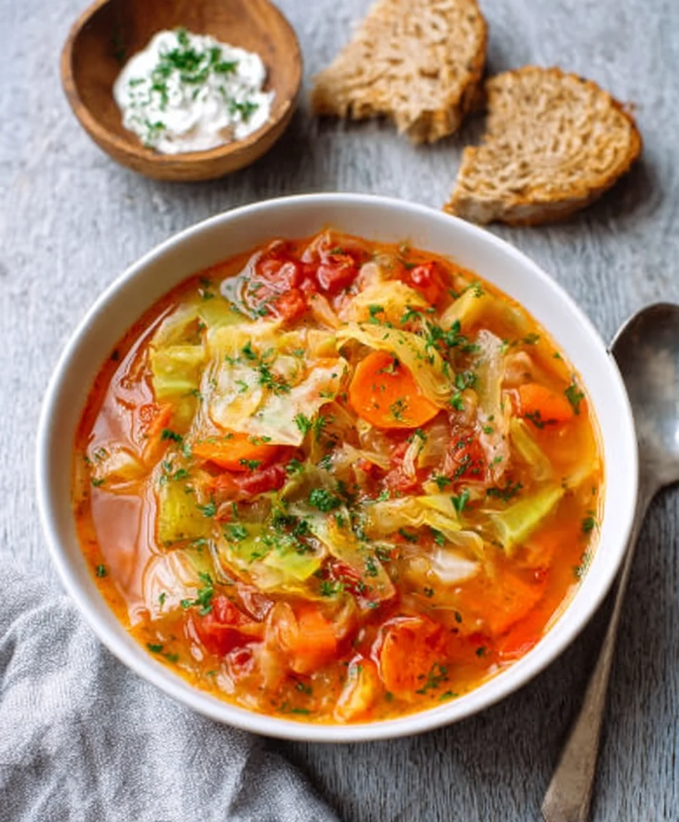 Hearty Weight Loss Cabbage Soup - Easy & Delicious