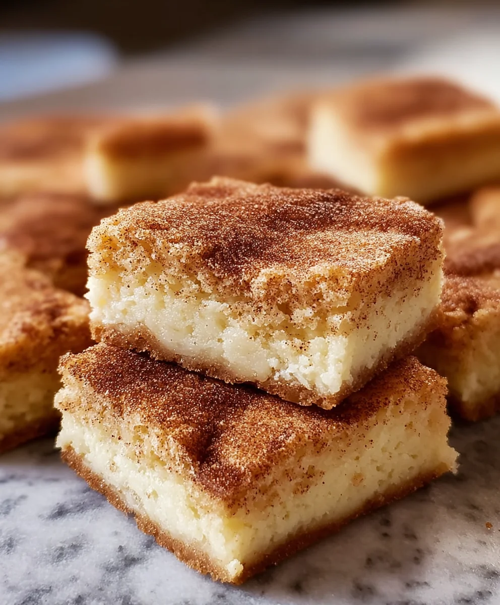 Easy Snickerdoodle Cookie Bars - Chewy & Delicious