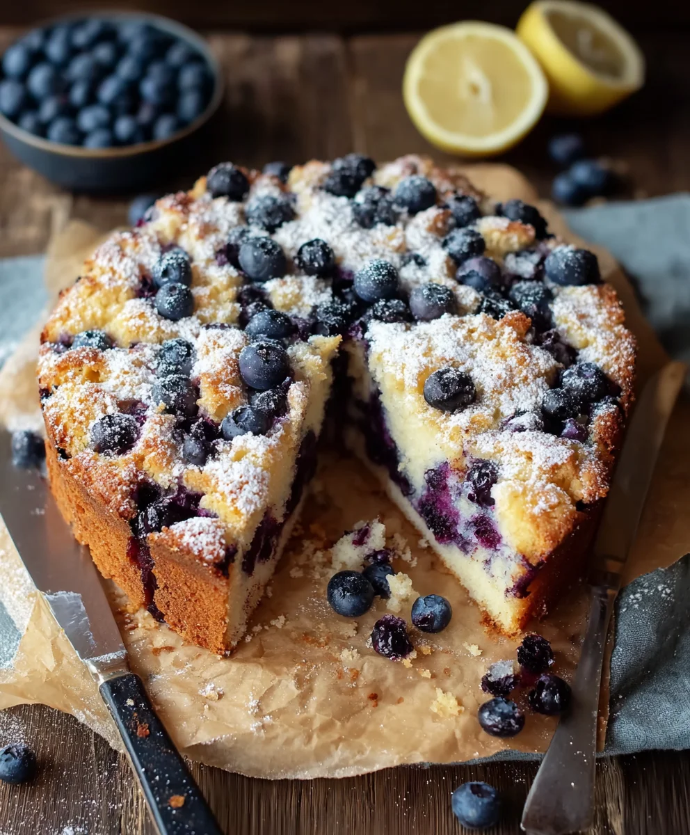 Blueberry Lemon Brioche Cake - Divine Sweet Treat