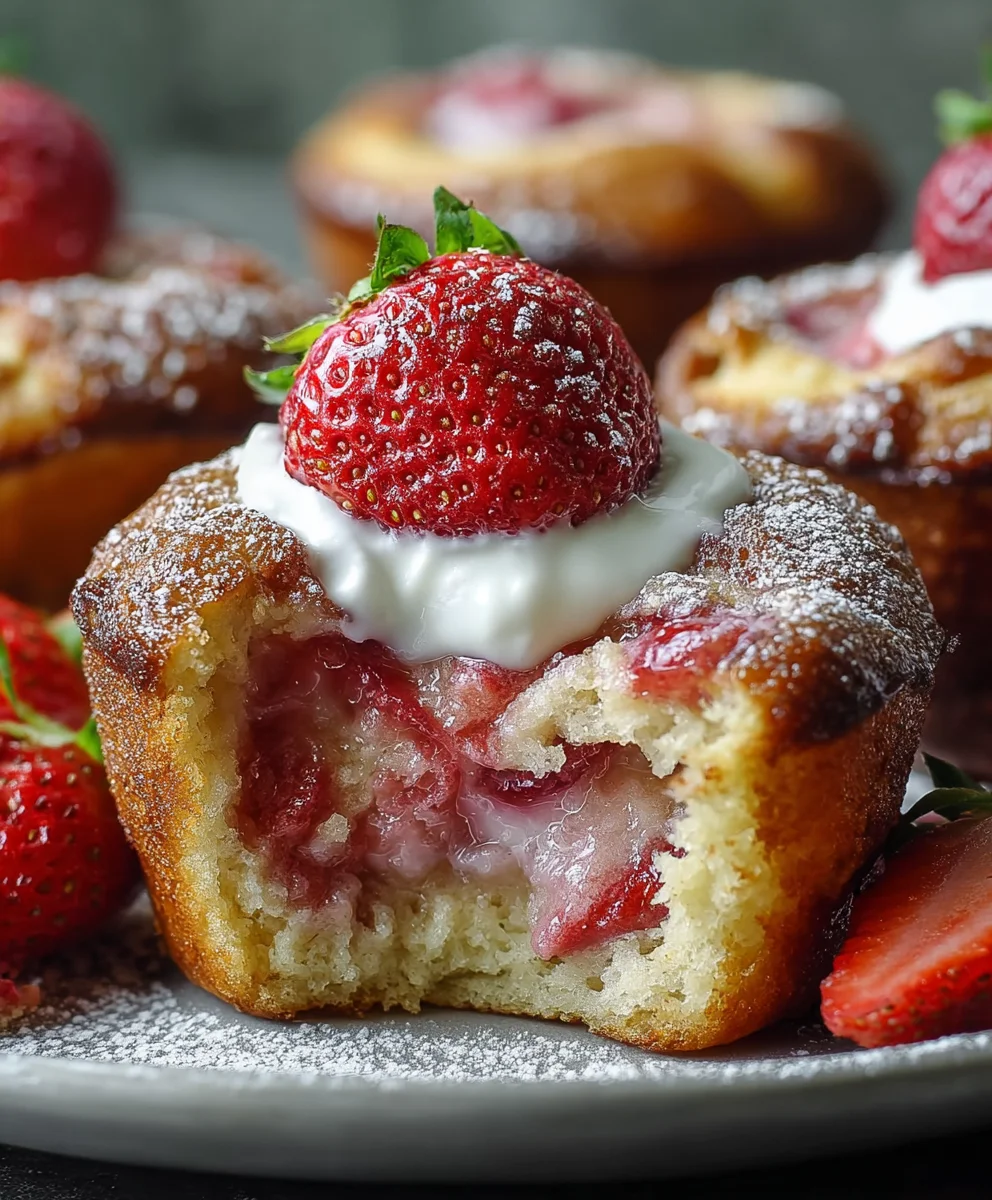 Strawberry French Toast Muffins-Easy Breakfast Treat