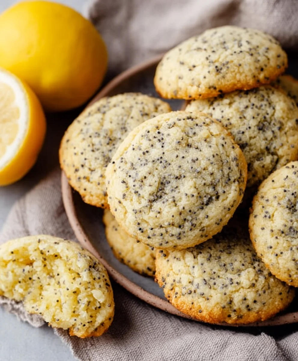 Lemon Poppy Seed Cookies-Easy Crum extractble Recipe