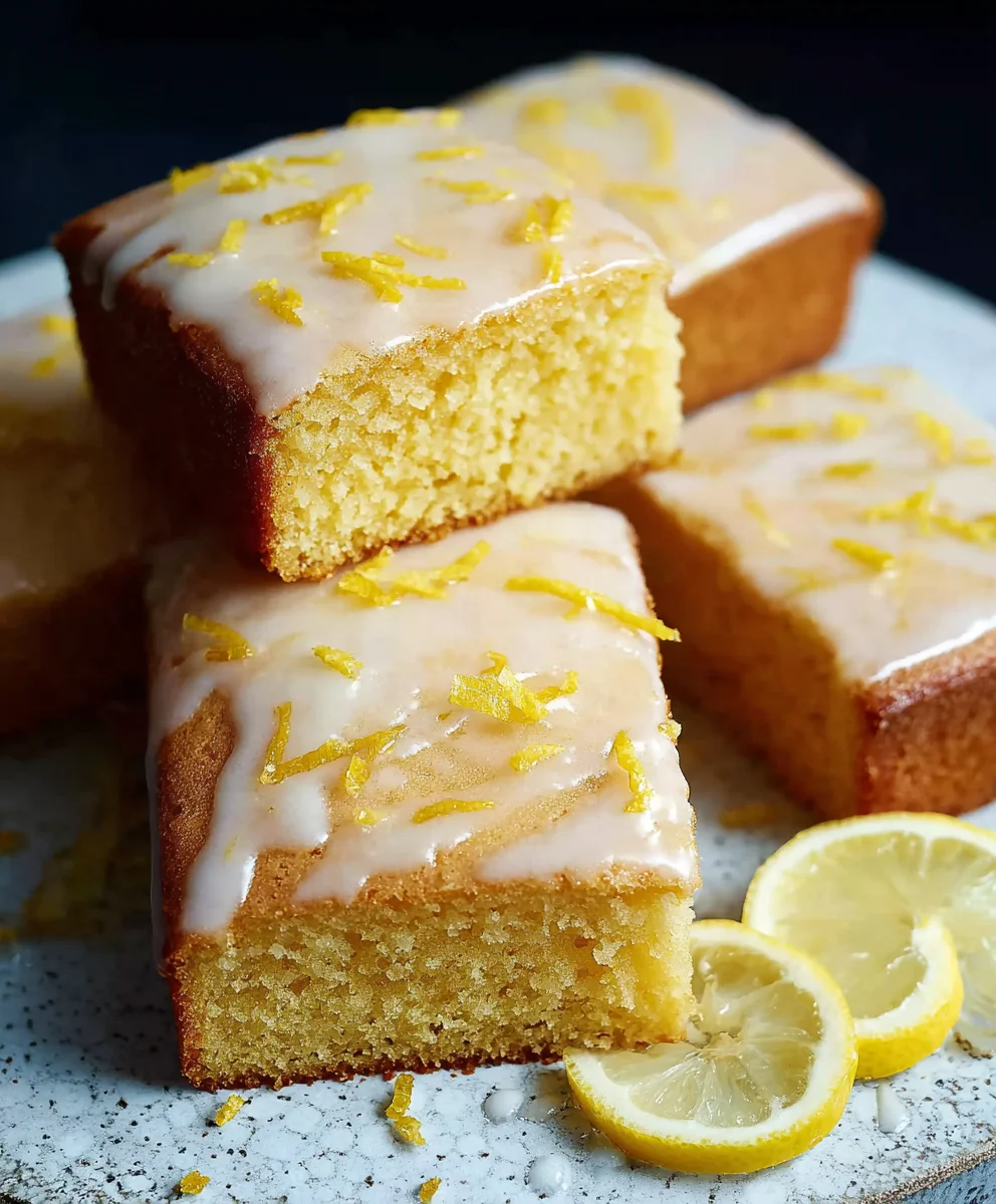 Easy Lemon Drizzle Traybake Cake Recipe