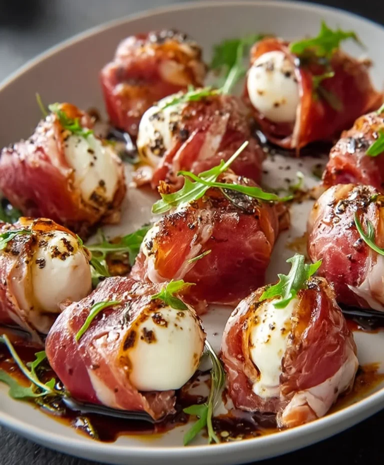 Beef Beef Prosciutto Mozzarella Bites- Easy Appetizer