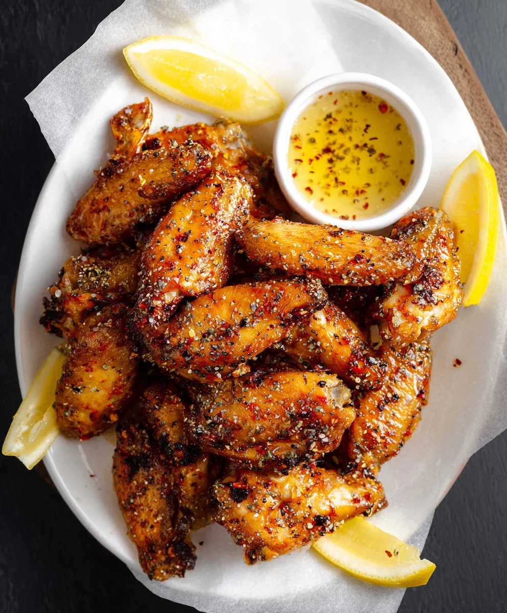 Honey Lemon Pepper Beef Wings Recipe