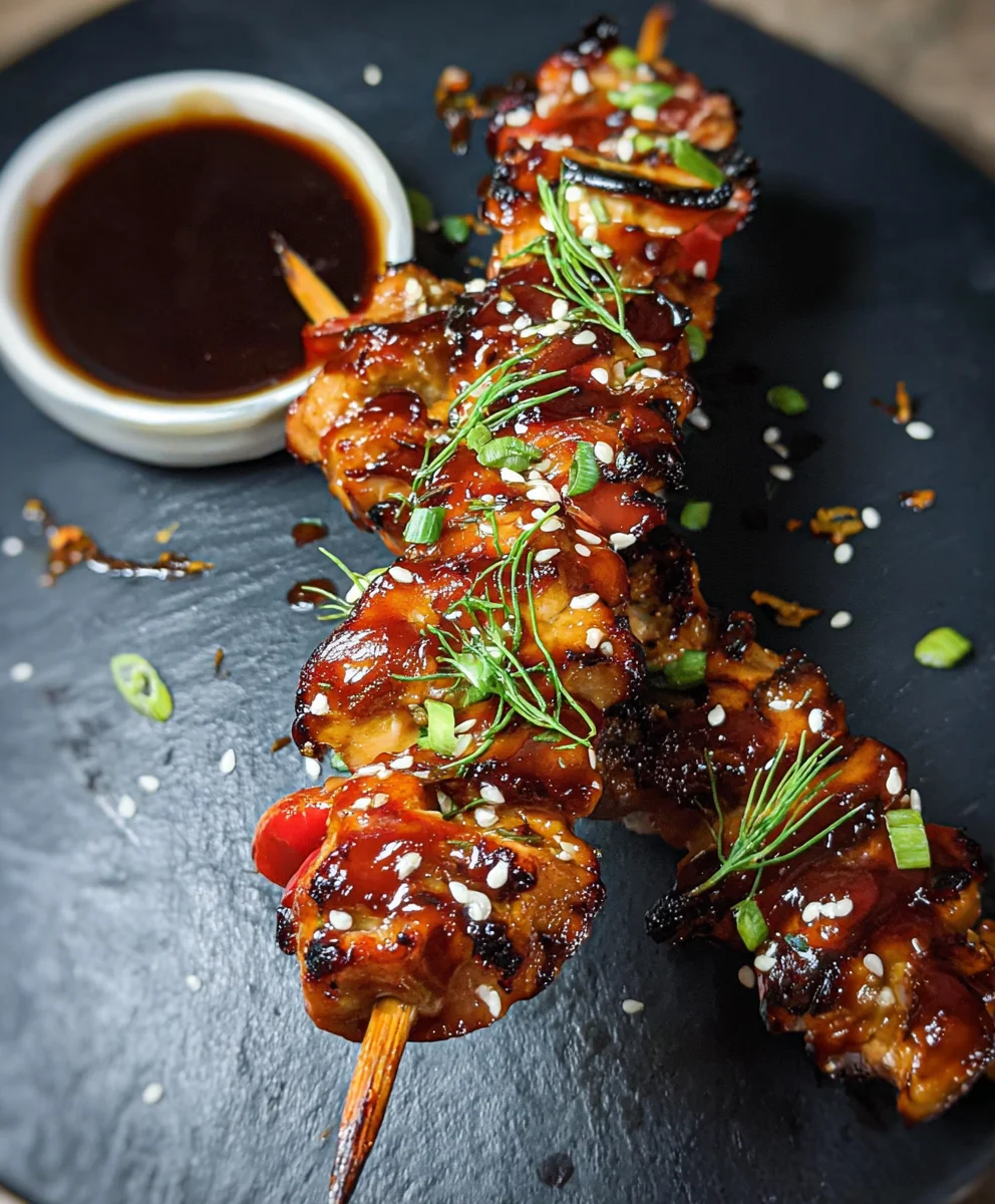 Easy Teriyaki Beef Skewers- Flavorful Grilled Delight