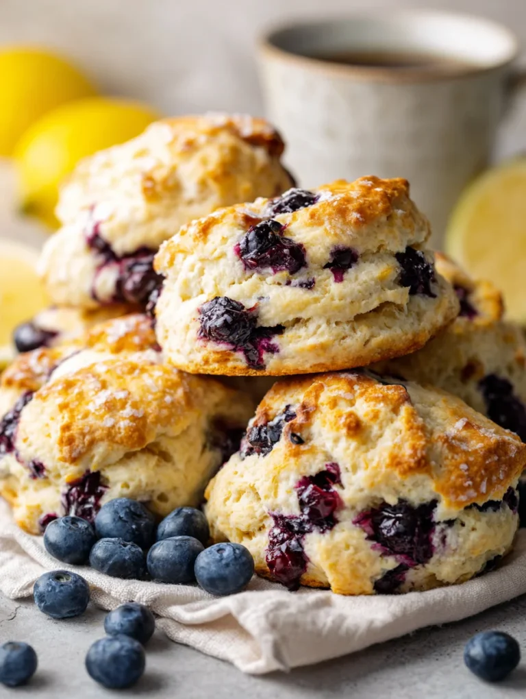 Sourdough Discard Blueberry Lemon Scones – Easy Recipe