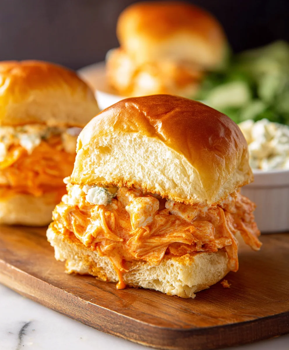 Spicy Buffalo Chicken Sliders - Easy Game Day Bites