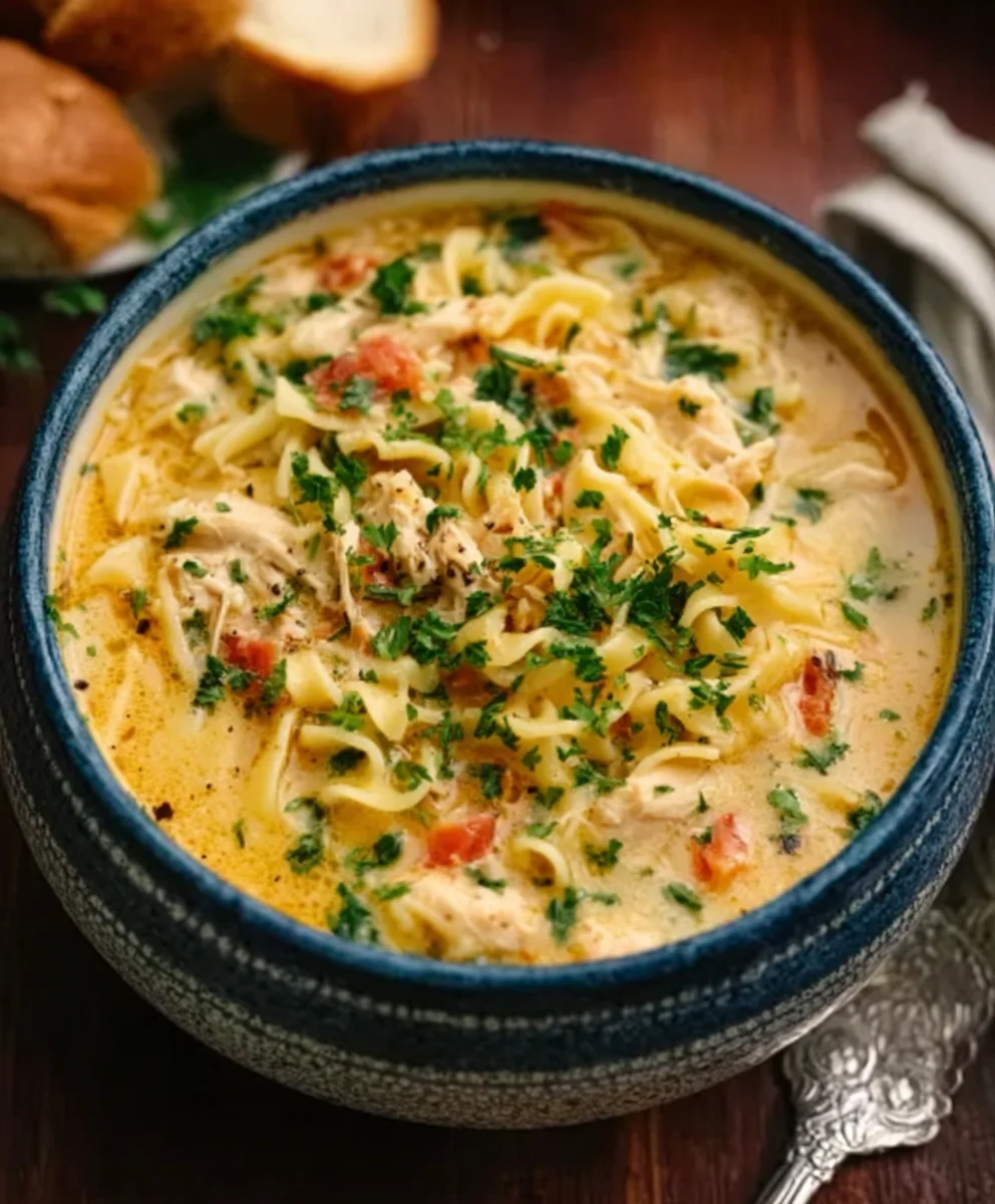 Crack Chicken Noodle Soup-Easy Comfort Food