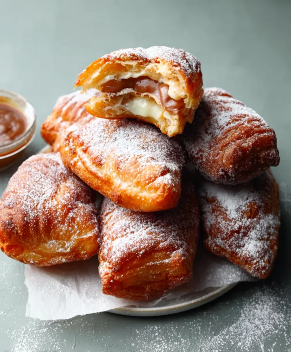 Fried Croissant Beignets - Crispy Sweet Pastry Bliss