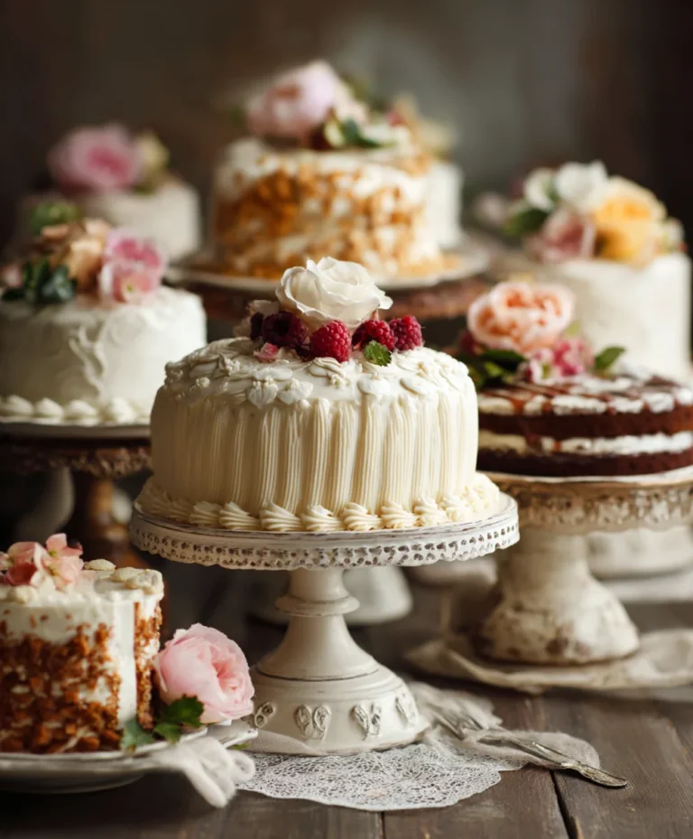 Vintage Wedding Dessert Table Ideas-Sweet Vintage Elegance
