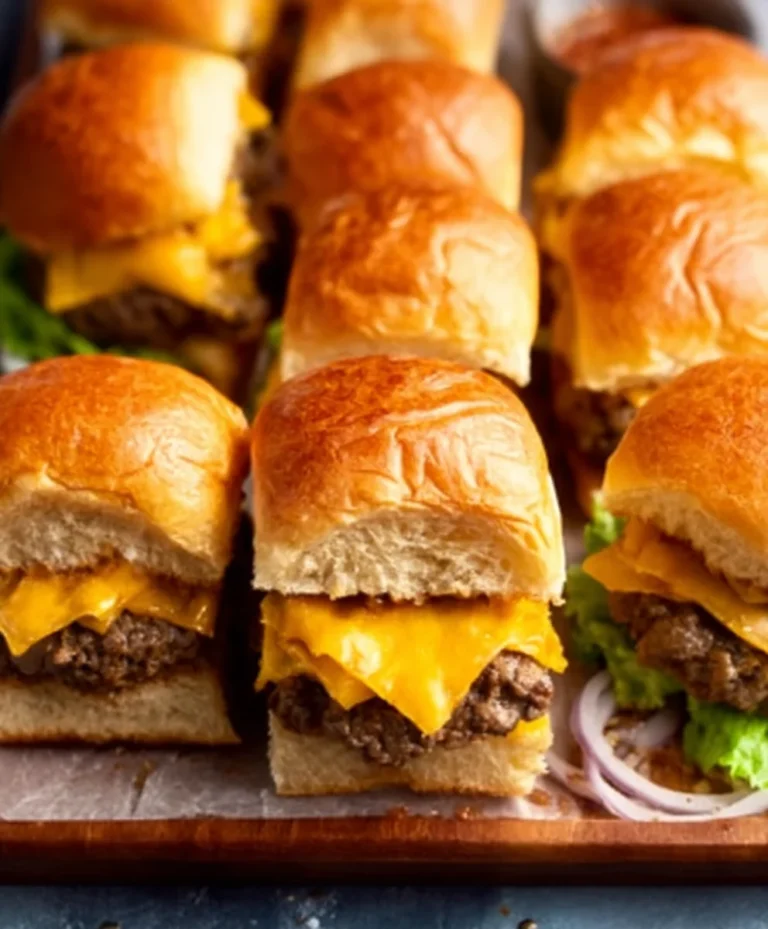 Juicy Cheeseburger Sliders – Easy Beef Recipe