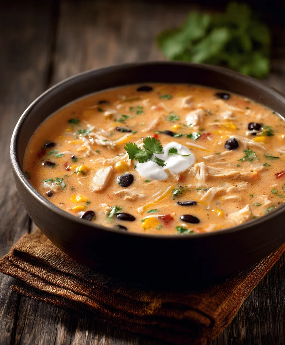 Creamy Chicken Enchilada Soup Recipe-Easy Comfort Food