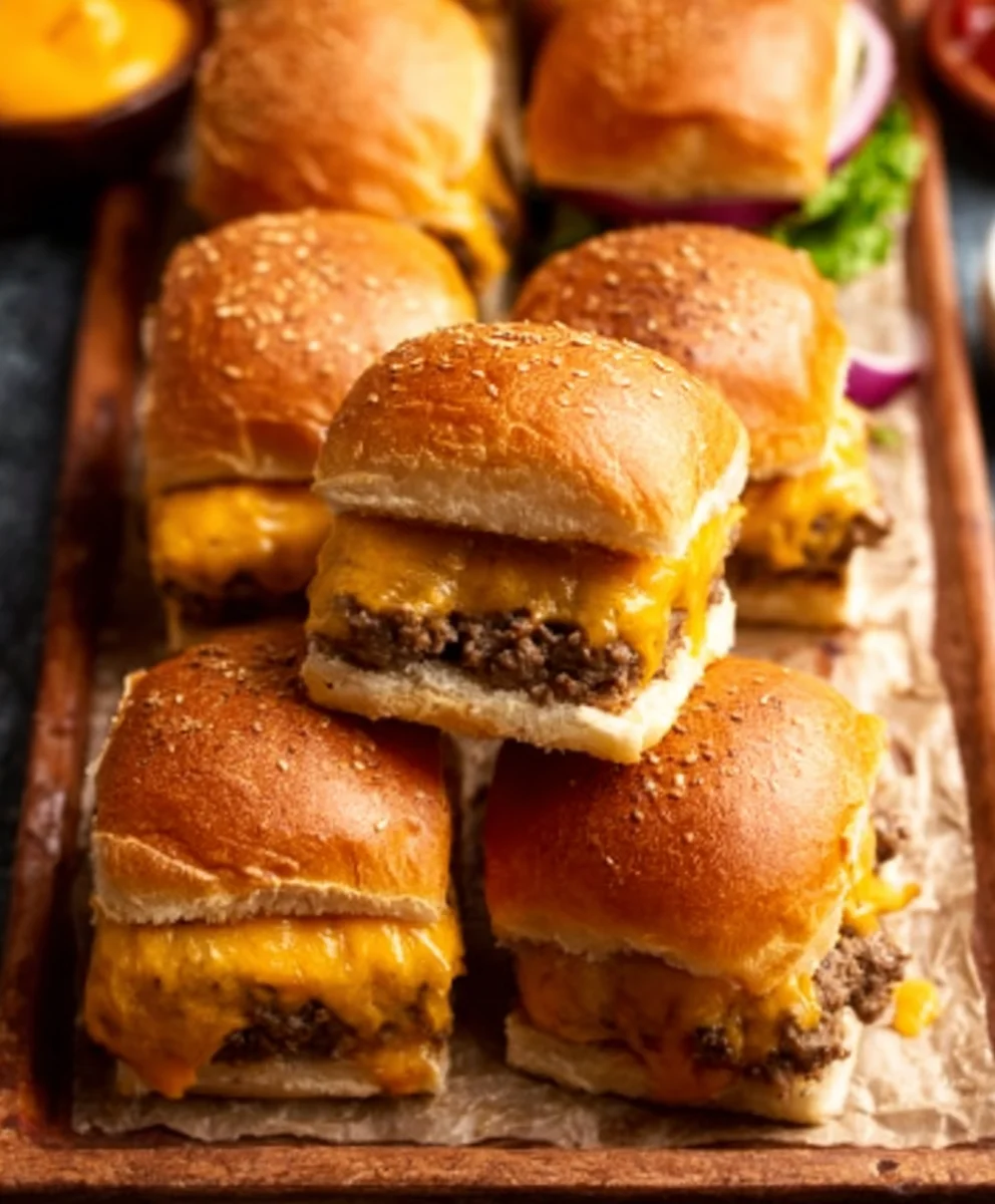 Juicy Cheeseburger Sliders - Easy Beef Recipe