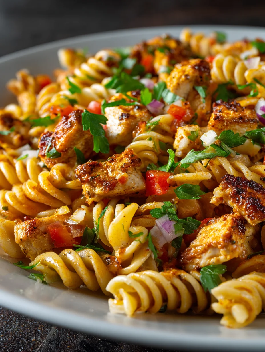 Easy BBQ Chicken Pasta Salad Recipe - Quick Dinner