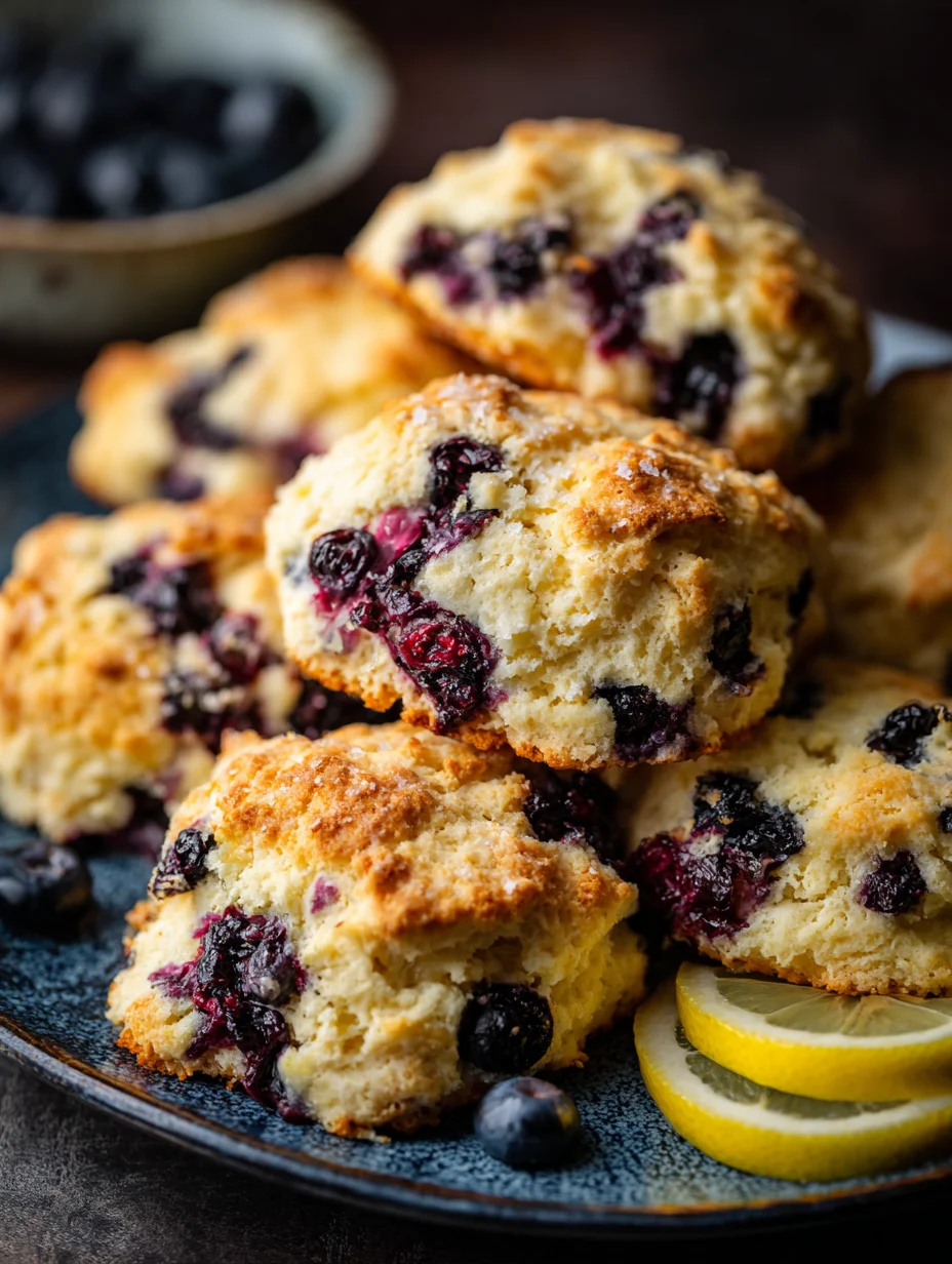 Sourdough Discard Blueberry Lemon Scones - Easy Recipe