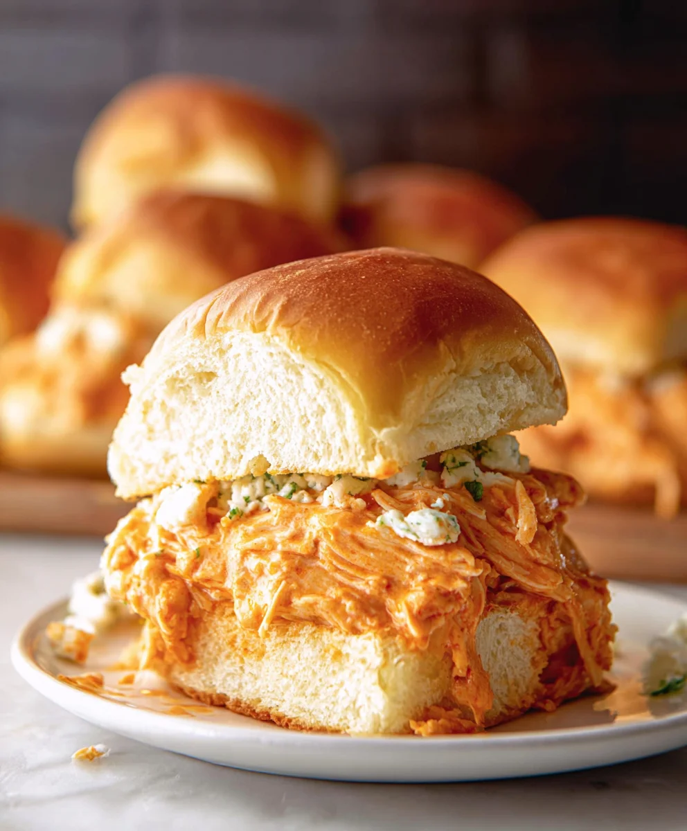 Spicy Buffalo Chicken Sliders - Easy Game Day Bites