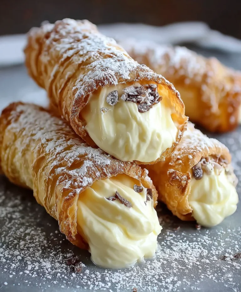 Easy Italian Cream Stuffed Cannoncini Recipe