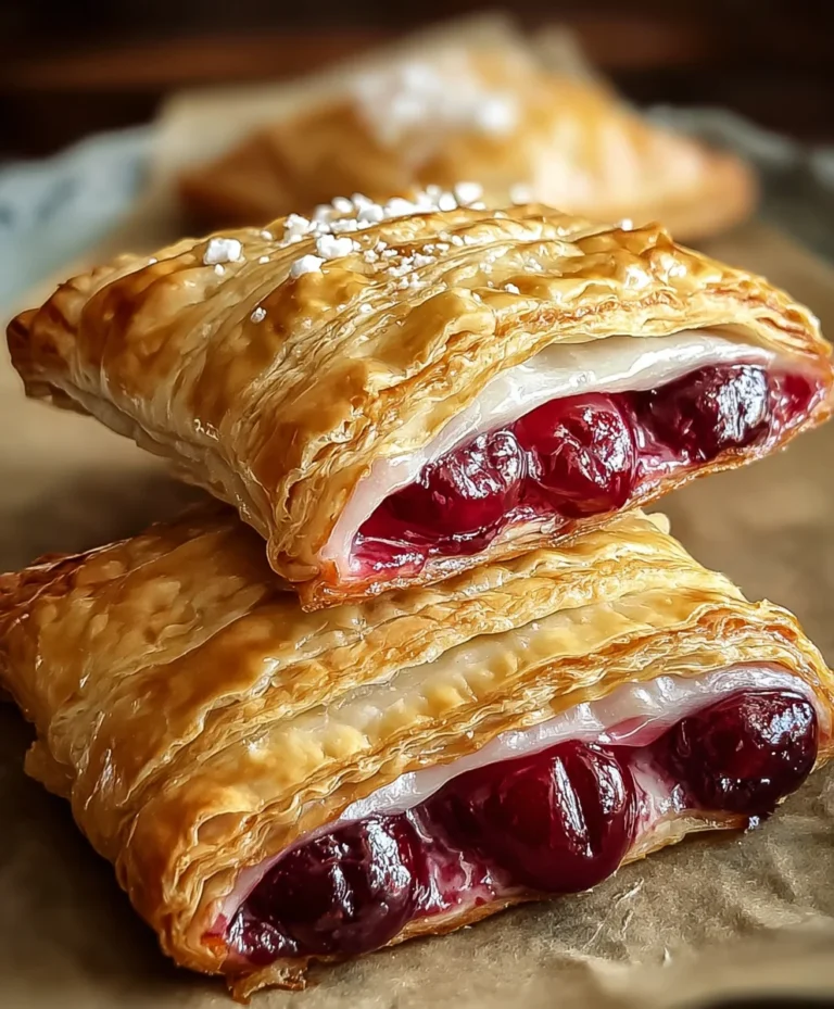 Easy Cherry Turnovers Recipe- Quick & Delicious Dessert