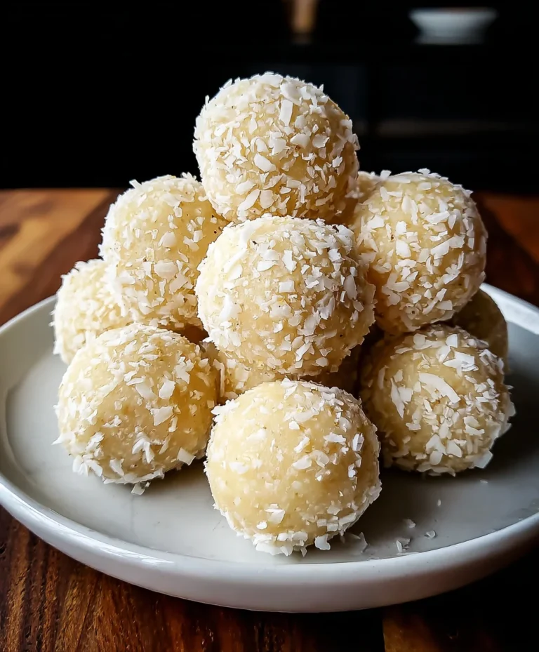 Lemon Coconut Protein Balls-Healthy No-Bake Bites