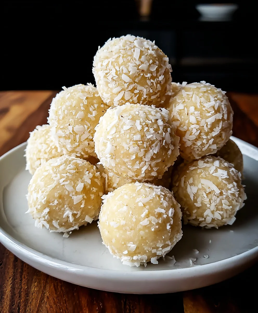 Lemon Coconut Protein Balls-Healthy No-Bake Bites
