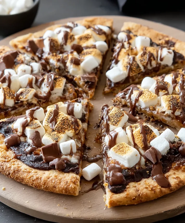 Easy Smores Pizza Recipe- Delicious Dessert Treat