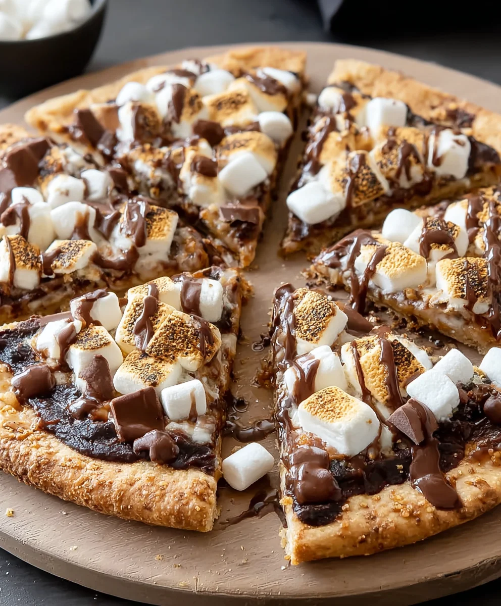 Easy Smores Pizza Recipe- Delicious Dessert Treat
