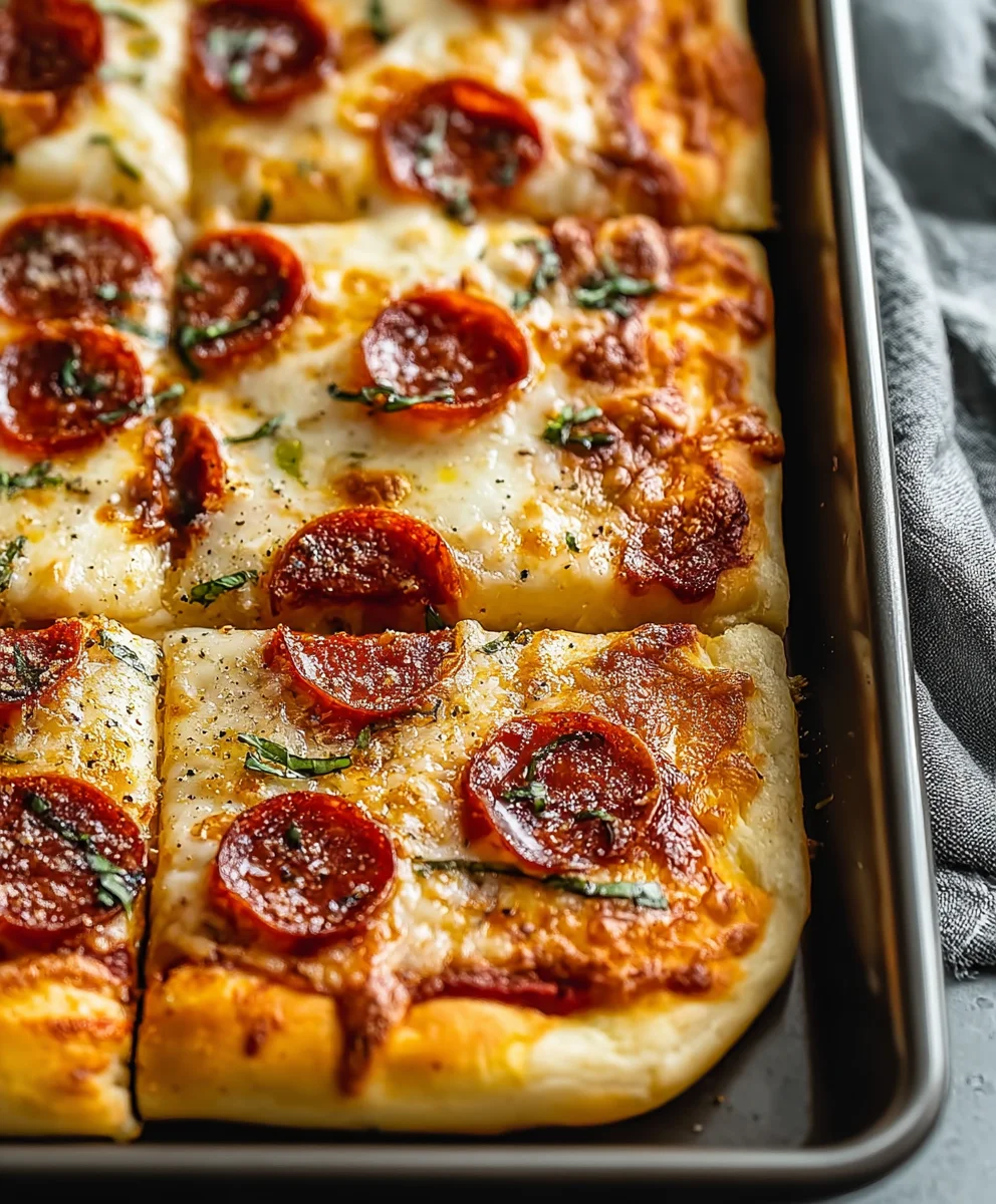 Sheet Pan Pizza Quick Homemade Dough Recipe Easy