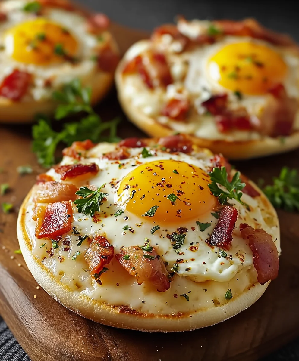 Easy English Muffin Breakfast Pizza Recipe
