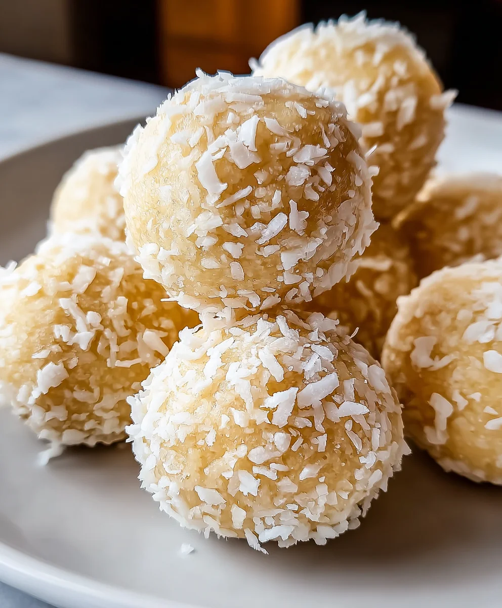 Lemon Coconut Protein Balls-Healthy No-Bake Bites