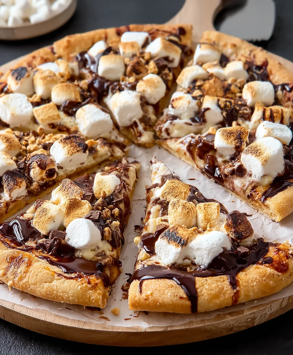 Easy Smores Pizza Recipe- Delicious Dessert Treat