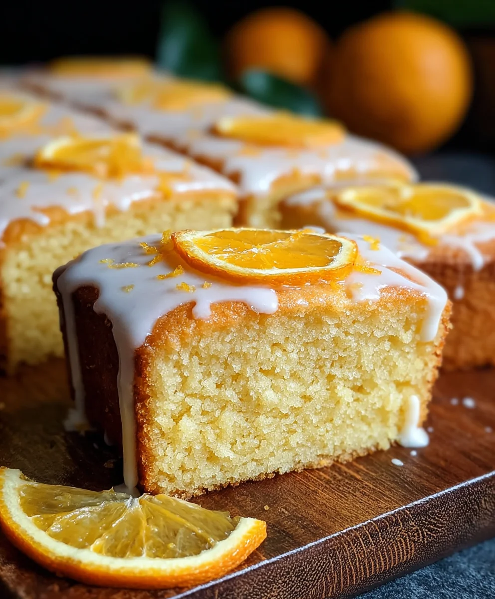 Easy Orange Drizzle Traybake Cake Recipe