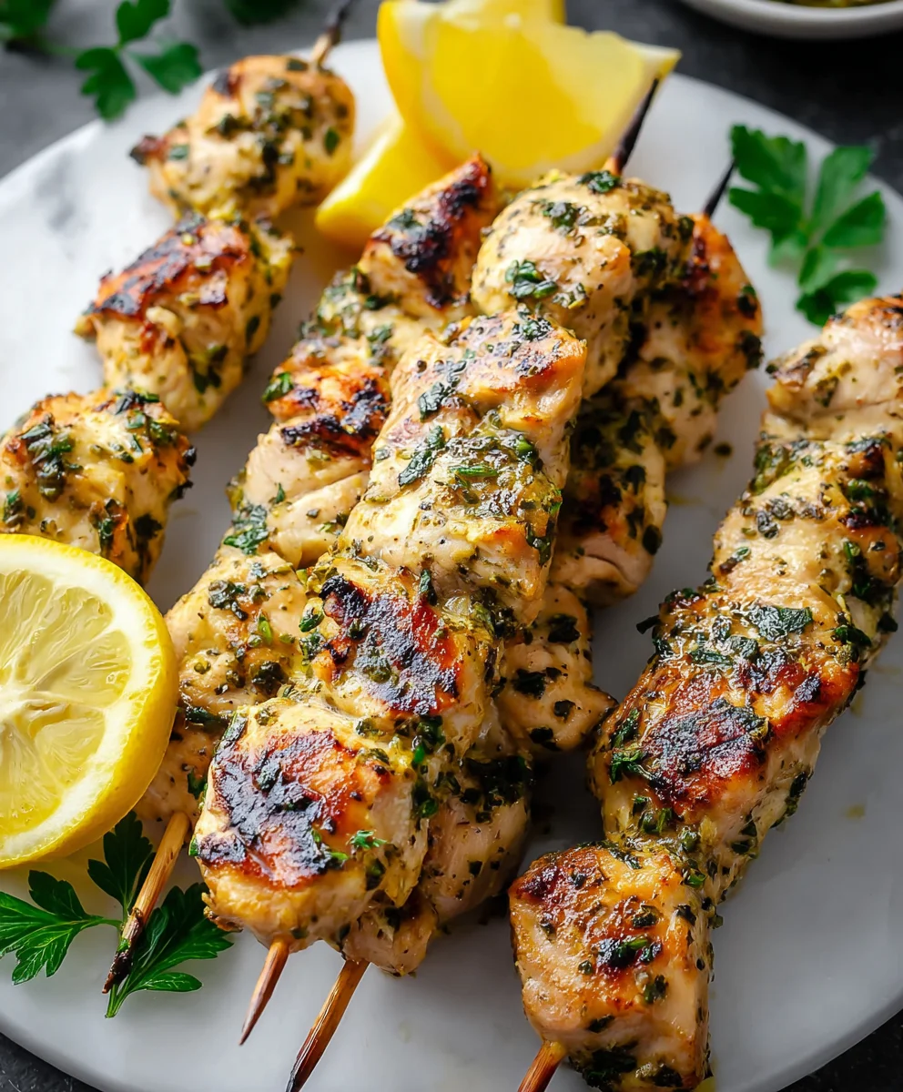 Lemon Herb Beef Skewers - Easy Grilled Delight