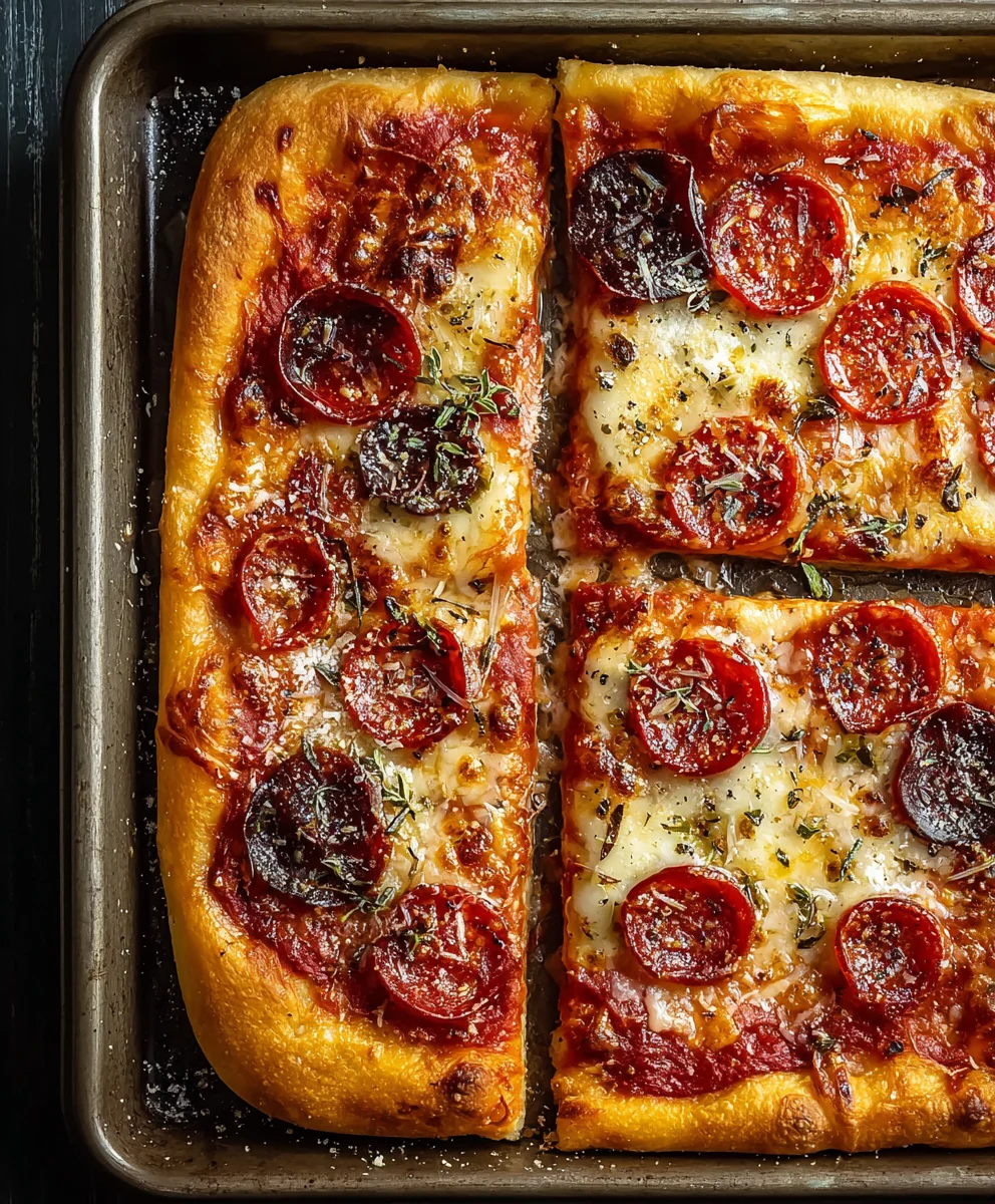 Sheet Pan Pizza Quick Homemade Dough Recipe Easy